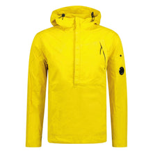 Load image into Gallery viewer, CP Company Gabardine 1/2 Zip Hooded Lens Overshirt in Yellow
