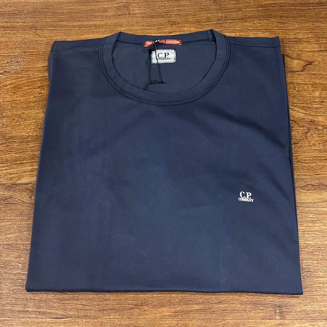 CP Company Mako Cotton Small Logo T-Shirt in Navy