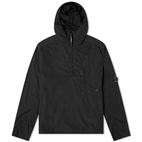 CP Company Chrome Hooded Overshirt In Black