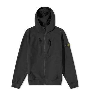 Stone island jacket soft shell black hotsell