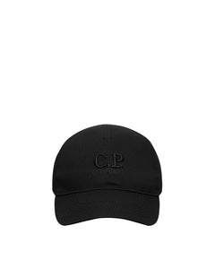 CP Company Garbadine Goggle Cap in Black