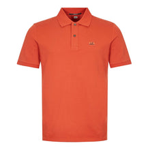 Load image into Gallery viewer, CP Company Stretch Piquet Short Sleeve Polo in Orange
