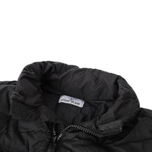 Stone Island Garment Dyed Crinkle Reps R-NY Down Coat in Black