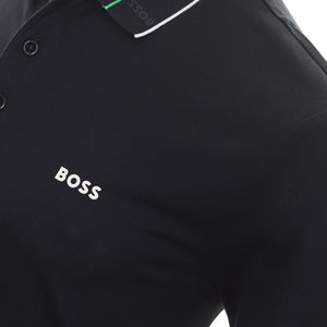 Hugo Boss Slim Fit Stretch Polo Shirt In Dark Blue