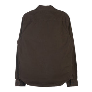 CP Company Rip-Stop Full Zip Lens Shirt in Khaki