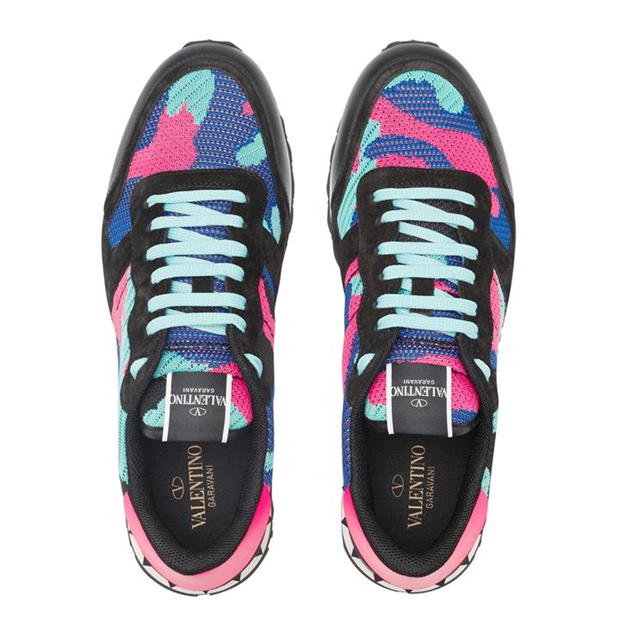 Valentino pink on sale camo trainers