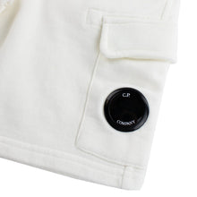 Load image into Gallery viewer, CP Company Junior Lens Shorts In White
