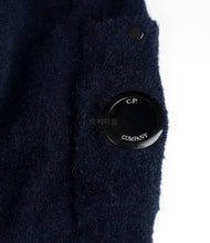 Load image into Gallery viewer, CP Company Wool Blend Crewneck Knitted Jumper In Navy
