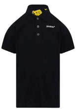 Load image into Gallery viewer, Off-White Junior Helvetica Polo Shirt in Black
