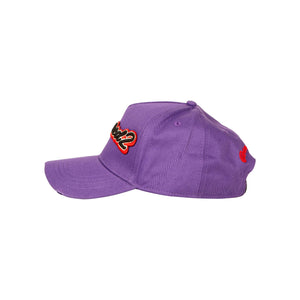 Dsquared2 Script Embroided Cap In Purple