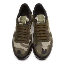 Load image into Gallery viewer, Valentino Camo Garavani Rockrunner Trainers In Khaki
